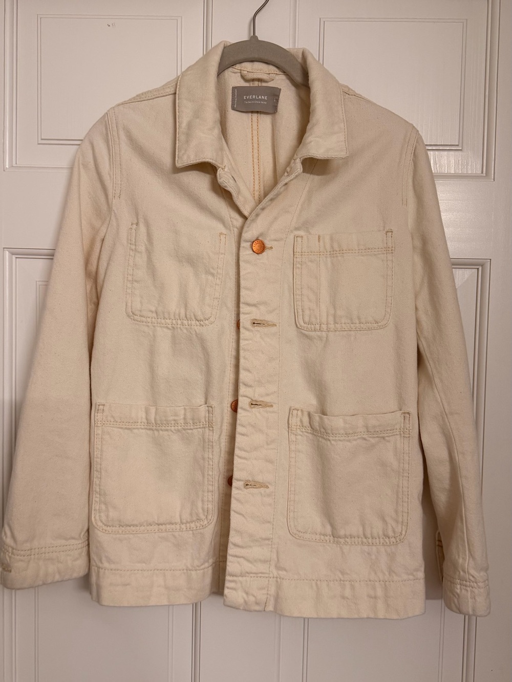 Everlane women’s Natural Canvas Field Jacket